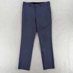 Express Pants Mens 30x32 Blue Extra Slim Stretch Dress Work Office Slacks